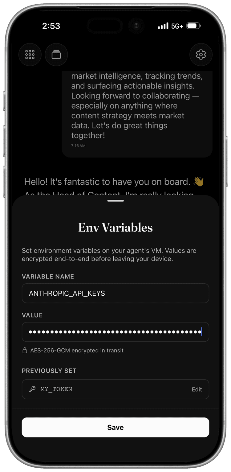 Gwal.ai App Interface - Environment and Chat Collaboration